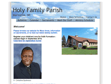 Tablet Screenshot of holyfamparish.com